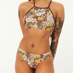 NWT Retro Floral Cheeky Bottom Ardene Bikini